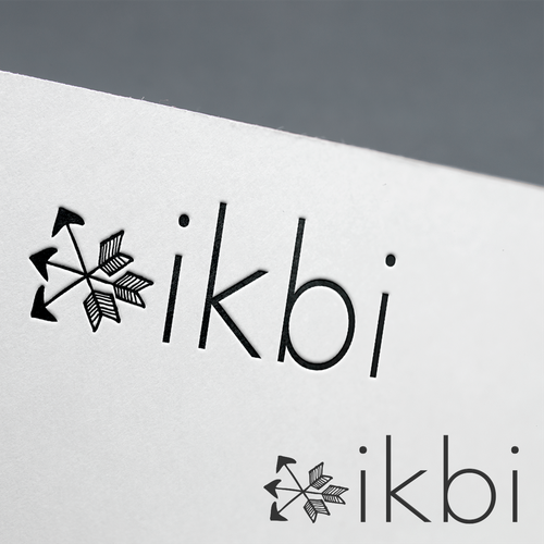 Arrow down logo with the title 'ikbi Logo'