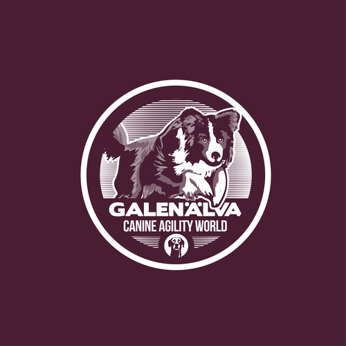 Hunting design with the title 'Dog training badge'