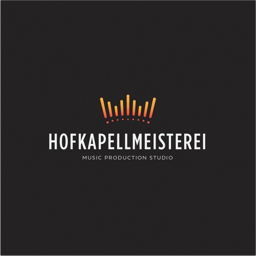 Equalizer logo with the title 'Music production studio'