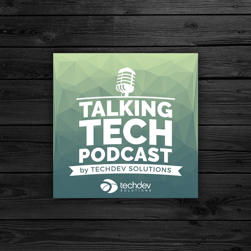 Polygon design with the title 'Podcast Cover art'