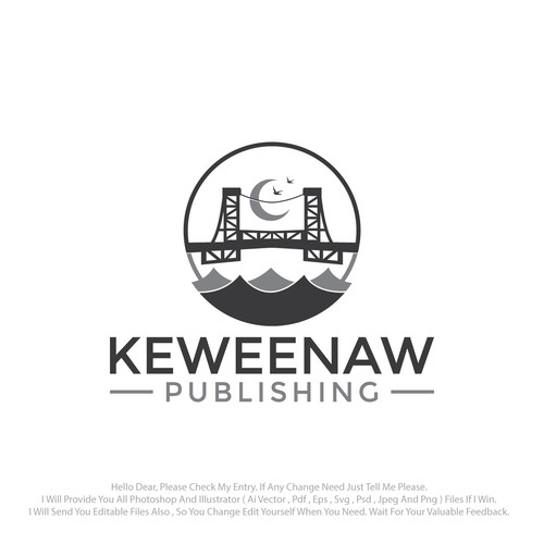 Publishing logo with the title 'Craft a sophisticated logo for the future of publishing!'