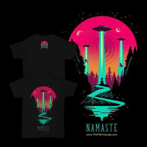 Alien design with the title 'Namaste Design'