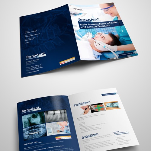 Doctor design with the title 'Dental Brochure design'