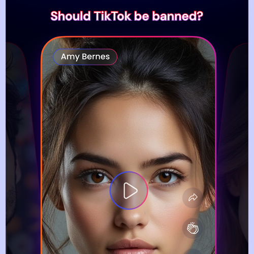 New design with the title 'Online discussion platform - Mobile App'