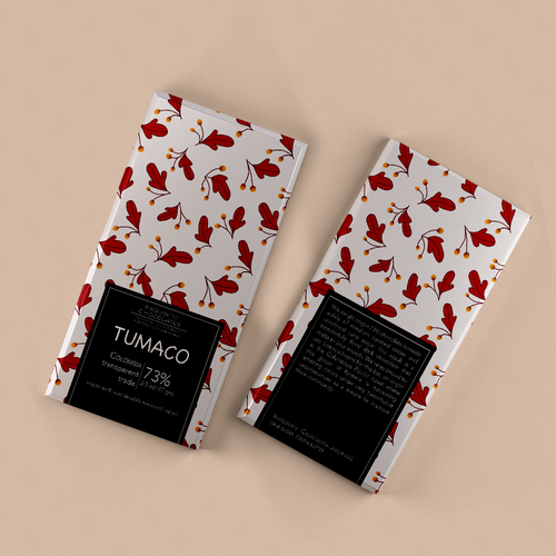 Chocolate label with the title 'Chocolate bar'