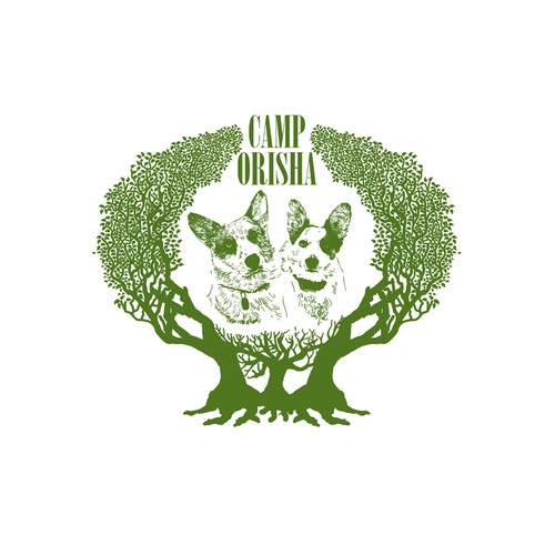 Corgi design with the title 'Logo design'