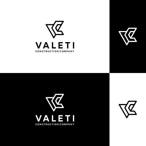 V logo with the title 'Letter V + C '