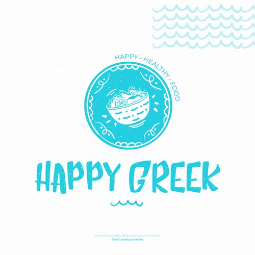 Takeaway design with the title 'logo concept for Greek Takeaway'
