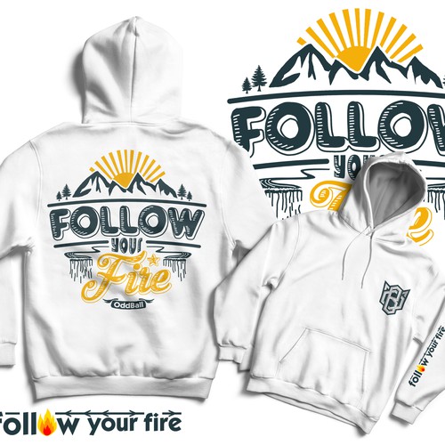 Quote design with the title 'Follow your Fire '