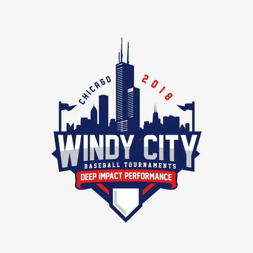 Basketball logo with the title 'Windy City'
