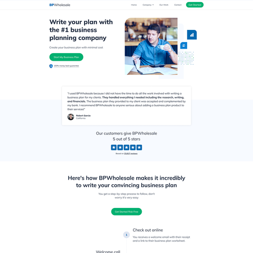 Accounting website with the title 'Web Design'