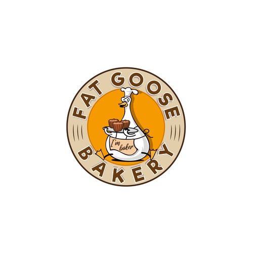 Goose design with the title 'Logo concept for a micro bakery '
