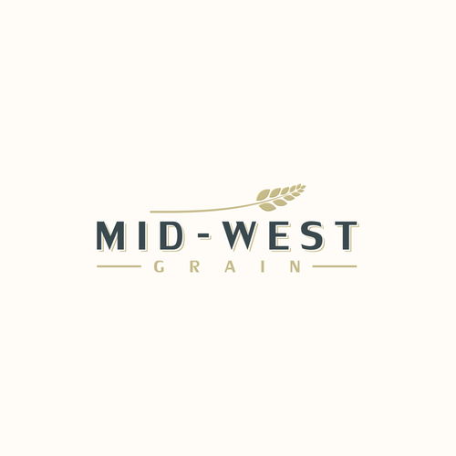 Grain design with the title 'MID-WEST GRAIN'