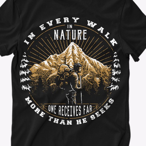 adopteren Trekker herwinnen Mountain T-shirt Designs - 282+ Mountain T-shirt Ideas in 2023 | 99designs