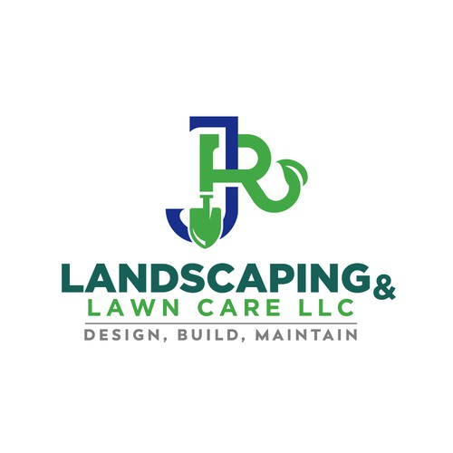 Lawn care logo with the title 'JR landscaping Lawn Care LLC'