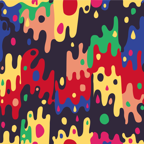 Wallpaper design with the title 'Colorful Abstract Waves '