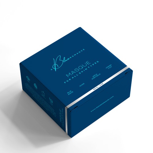 Pills packaging with the title 'Skin care product packaging design '