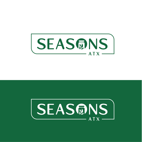 Food delivery logo with the title 'Seasons ATX'