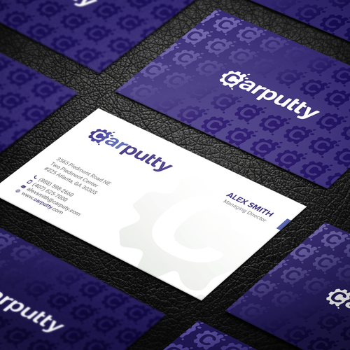 Spot UV design with the title 'Business Card Design'