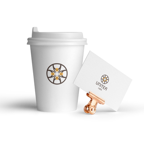 Round logo with the title 'Unitea Cafe'
