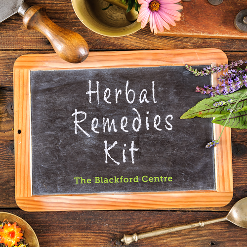 Nature label with the title 'Herbal Remedies'