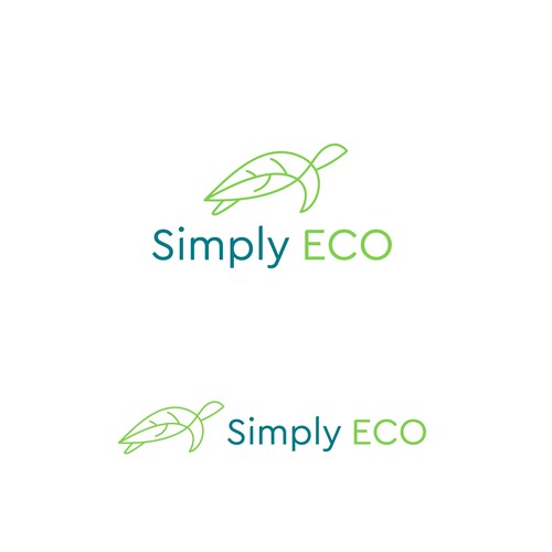Turtle design with the title 'Simply ECO'