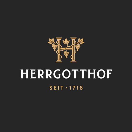 Vineyard design with the title 'HerrgottHof'