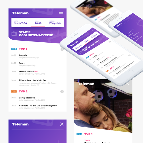 TV design with the title 'Teleman'