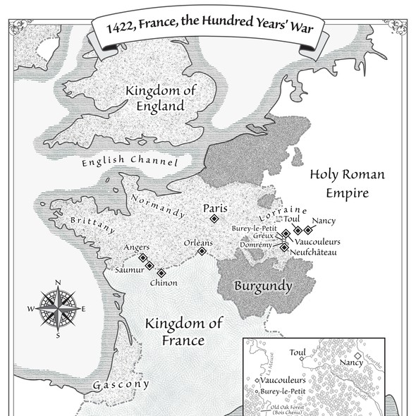 Artwork with the title 'Map for historical novel'
