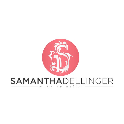 Makeup artist logo with the title 'Logo Concept for Samanta Dellinger'