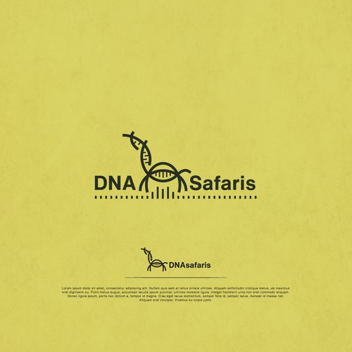 Safari logo with the title 'Logo for DNA Safaris'