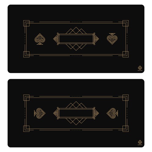 Vector artwork with the title 'Poker table design'