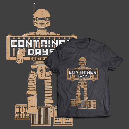 Fun t-shirt with the title 'Container Days T-shirt design'