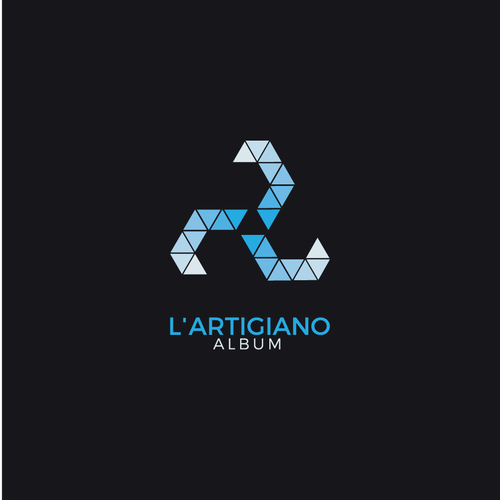 Sunglasses logo with the title 'Logo geometrico'