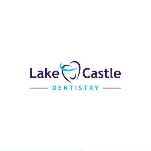 Medical logo with the title 'Logo Lake Castle Dentistry'