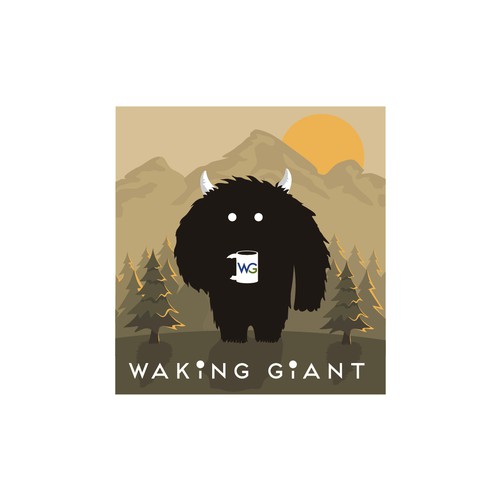 Beast logo with the title 'waking giant'
