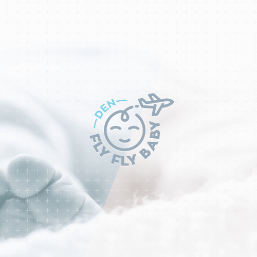 Airline and flight logo with the title 'baby logo & pattern design'