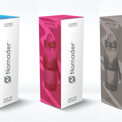 Clean and modern looking package design for Nomader