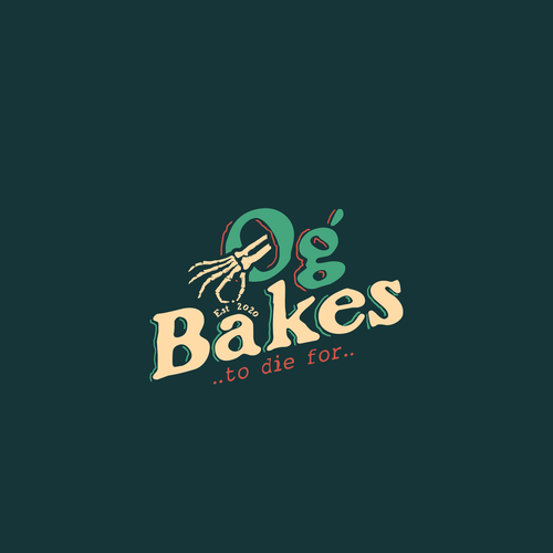 Donut  logo with the title 'Og Bakes'