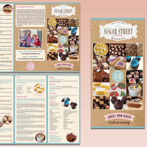 Folder design with the title 'bakery folder'