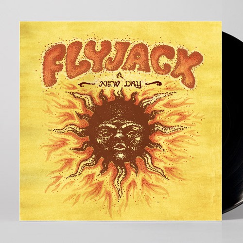 Sun artwork with the title 'Psychedelic album cover'