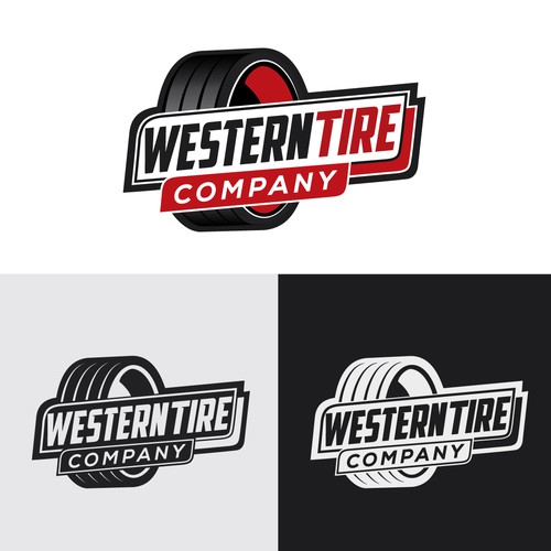 Tire design with the title 'A contemporary logo design, with a bit of a vintage vibe.'