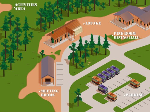 Map artwork with the title 'Map Illustration'