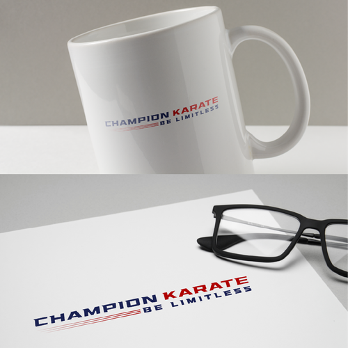 Karate logo with the title 'martial arts'