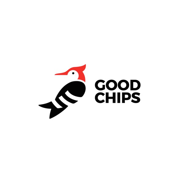 Woodpecker logo with the title 'Good Chips'