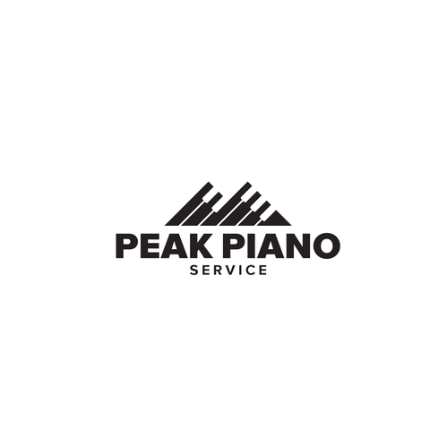 Piano logo with the title 'Peak Piano Service'