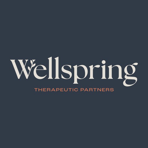 Mental health design with the title 'Wellspring Therapeutic Partners'