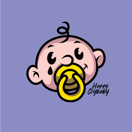 Pen design with the title 'happy baby clothing line '