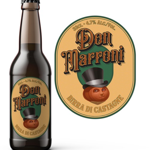 Beer label with the title 'Beer label'