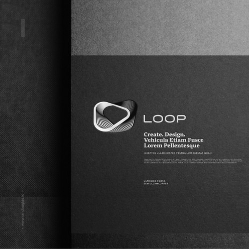 Organic brand with the title 'Organic/geometrical mark for creative agency'